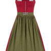 Midi Dirndl 65 cm rot oliv Valerie 017433 ~ 32