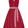 Midi Dirndl 65 cm rot weiß Odilia 014660 ~ 32