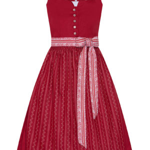 Midi Dirndl 65 cm rot weiß Odilia 014660 ~ 32