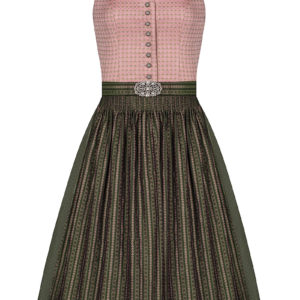 Midi Dirndl 65cm altrosa oliv Amalia 006236 - limitiert ~ 32
