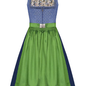 Midi Dirndl 65cm blau grün Sophie 005701 - limitiert ~ 32
