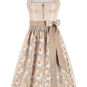 Midi Dirndl 70 cm creme taupe Annika 016169 ~ 32