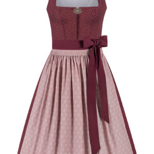 Midi Dirndl 65 cm dunkelrot altrosa Magdalena 014820 ~ 32