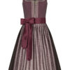 Midi Dirndl 70cm bordeaux oliv taupe 005077 - limitiert ~ 34