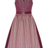 Midi Dirndl 70cm bordeaux silber Viola 006892 - limitiert ~ 32