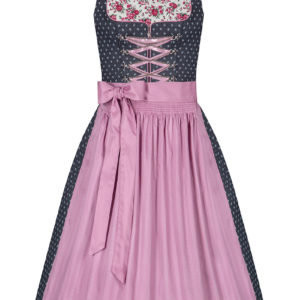Mini Dirndl 60cm anthrazit altrosa Nicol 004679 ~ 32