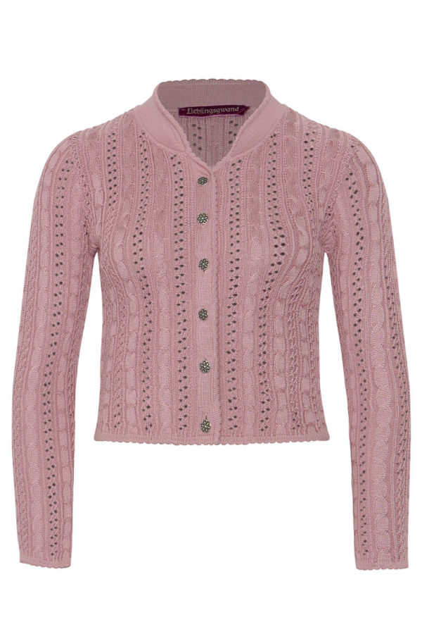 Trachten Strickjacke altrosa Franzi 009531 ~ 30