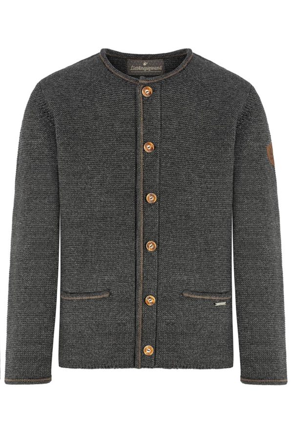Trachten Strickjacke anthrazit Ferdi 013716 ~ 44