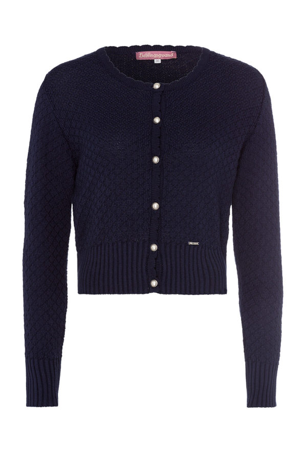 Trachten Strickjacke dunkelblau Marlene 003187 ~ 32