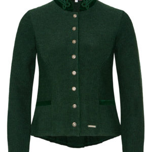 Trachten Strickjacke dunkelgrün Magdalena 013807 ~ 34