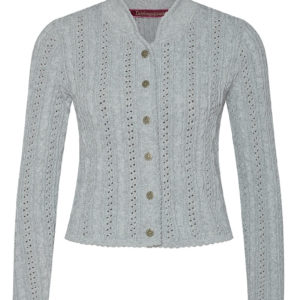 Trachten Strickjacke hellgrau Franzi 009526 ~ 30