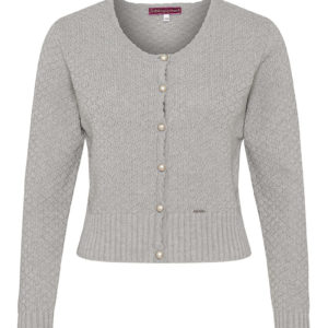 Trachten Strickjacke hellgrau Marlene 010951 ~ 32