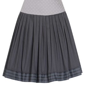 Trachtenrock mini 60 cm grau getupft Franka 011416 ~ 32