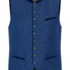 Trachtenweste blau gemustert Franz 015185 - slimfit ~ 102