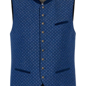 Trachtenweste blau gemustert Franz 015185 - slimfit ~ 102