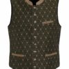 Trachtenweste oliv taupe Königssee 006673 ~ 66