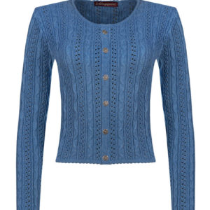Trachten Strickjacke blau Lisa 002816 ~ 36
