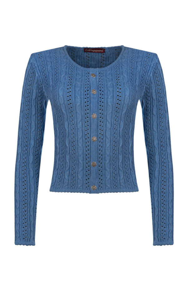 Trachten Strickjacke blau Lisa 002816 ~ 36
