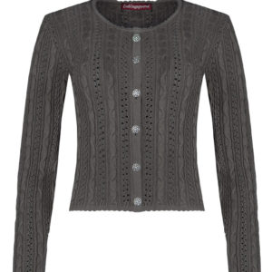 Trachten Strickjacke taupe Lisa 002810 ~ 44