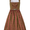 Midi Dirndl 70 cm oliv geblümt koralle Katrin 003740 - limitiert ~ 34