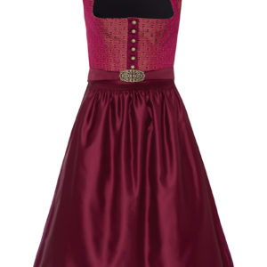 Midi Dirndl 70cm aubergine gemustert beere Julia 003671 - limitiert ~ 36
