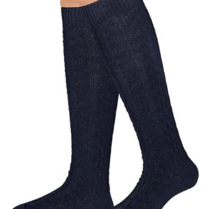 Trachtensocken lang dunkelblau Merinowolle 005490 ~ 38-39