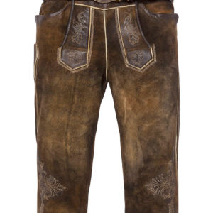 Lederhose kniebund mit Gürtel antik-braun Schönsee 110794 ~ 44