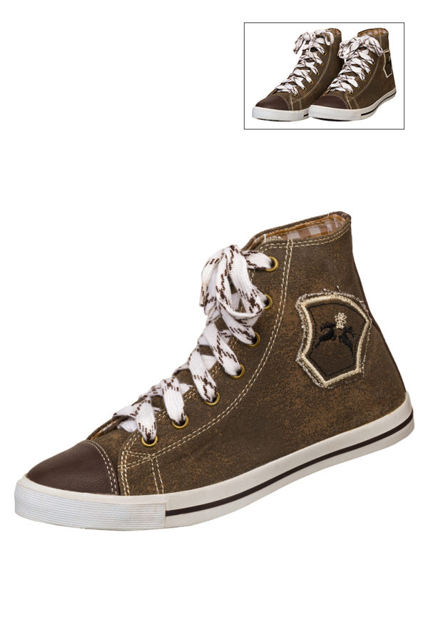Damen Trachtensneaker braun Fanny 131202 ~ 38