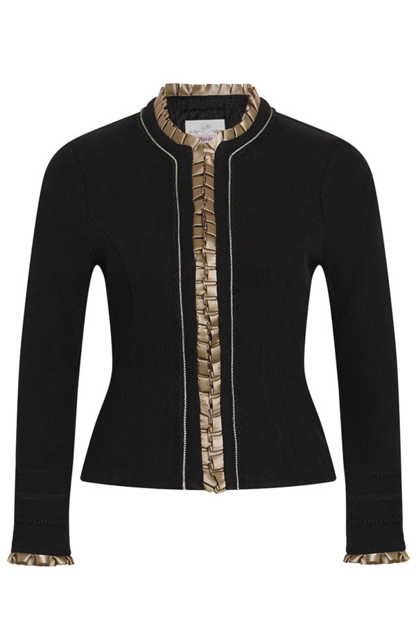 Damen Trachtenjacke schwarz oliv Eliona 012420 ~ 46