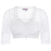 Dirndlbluse Spitze weiß Stretch Selina 012396 ~ 32
