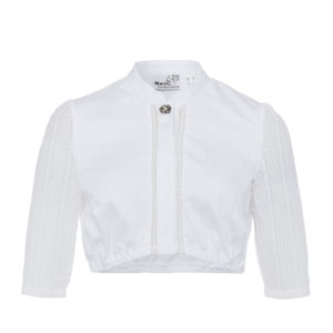 Dirndlbluse weiß mit Stehkragen Elena 004409 ~ 32