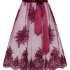 Dirndlschürze Spitze midi 65 cm dunkelrot Dasha 014108 ~ L