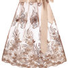 Dirndlschürze Spitze midi 65 cm braun 016564 ~ L