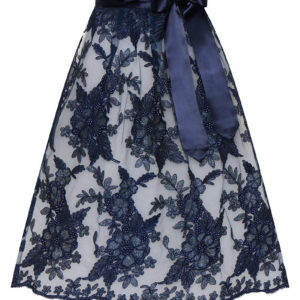 Dirndlschürze Spitze midi 65 cm dunkelblau Urania 014106 ~ L