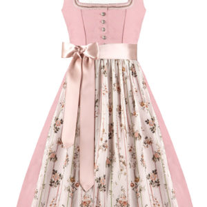 Midi Dirndl 65cm altrosa creme Berdina 004736 ~ 36