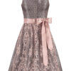Midi Dirndl 65 cm grau altrosa Kim 014992 ~ 30
