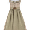 Midi Dirndl 65 cm taupe salbei Leni 015773 ~ 32