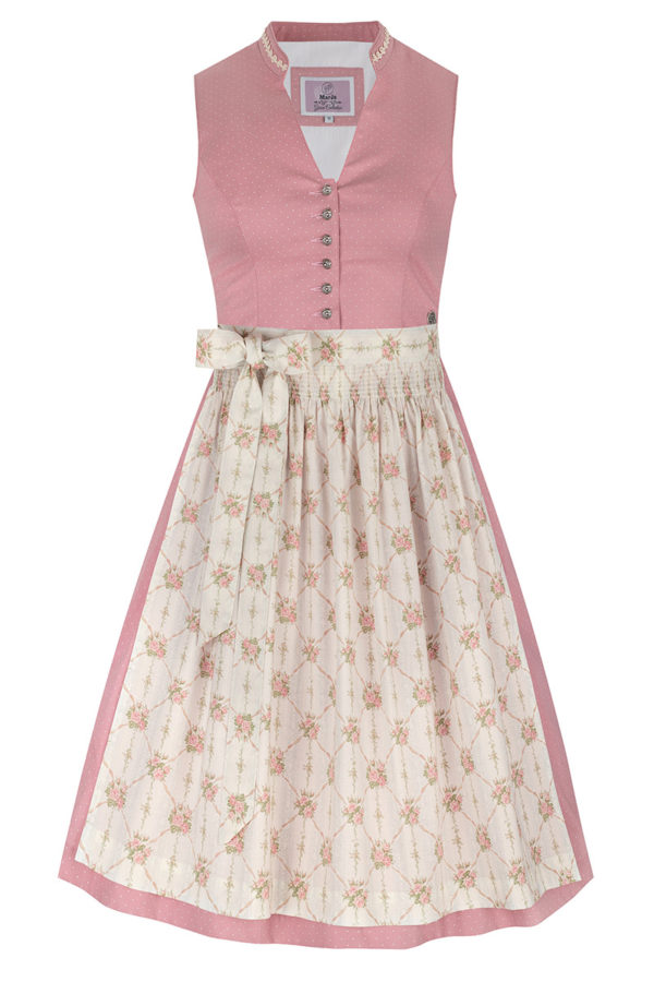 Mini Dirndl 60 cm altrosa creme Minna 010688 ~ 30