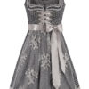 Mini Dirndl 60 cm anthrazit silber Larissa 010176 ~ 30