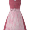 Mini Dirndl 60 cm rosenholz altrosa gemustert Valentina 009059 ~ 42