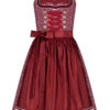 Mini Dirndl 60cm dunkelrot weiß gemustert Domenica 006475 ~ 32