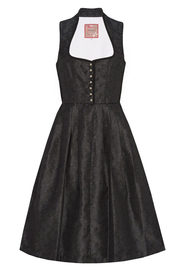 Midi Dirndl 70cm Gastro schwarz Ronja 005599 ~ 40