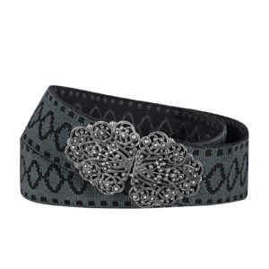 Damen Gürtel anthrazit Stretch 012160 ~ 70