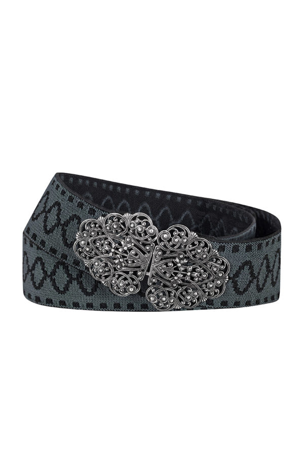 Damen Gürtel anthrazit Stretch 012160 ~ 70