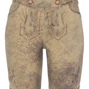 Damen Lederhose kurz hellbraun Cosima 002714 ~ 32