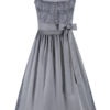 Dirndl lang 85 cm blau grau Regina 012511 ~ 36