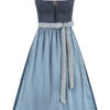 Dirndl lang 85 cm blau hellblau Marlen 014667 ~ 36