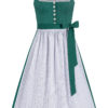 Dirndl lang 85 cm dunkelgrün weiß Melinda 014670 ~ 36