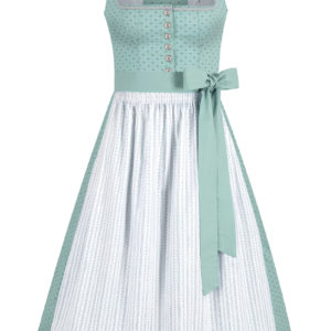 Dirndl lang 85 cm mint weiß Melinda 014669 ~ 36