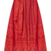 Dirndlschürze lang 90 cm koralle orange gemustert Karin 007407 ~ M